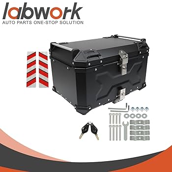 Amazon.com: labwork 65L Motorcycle Top Case Tail Box with